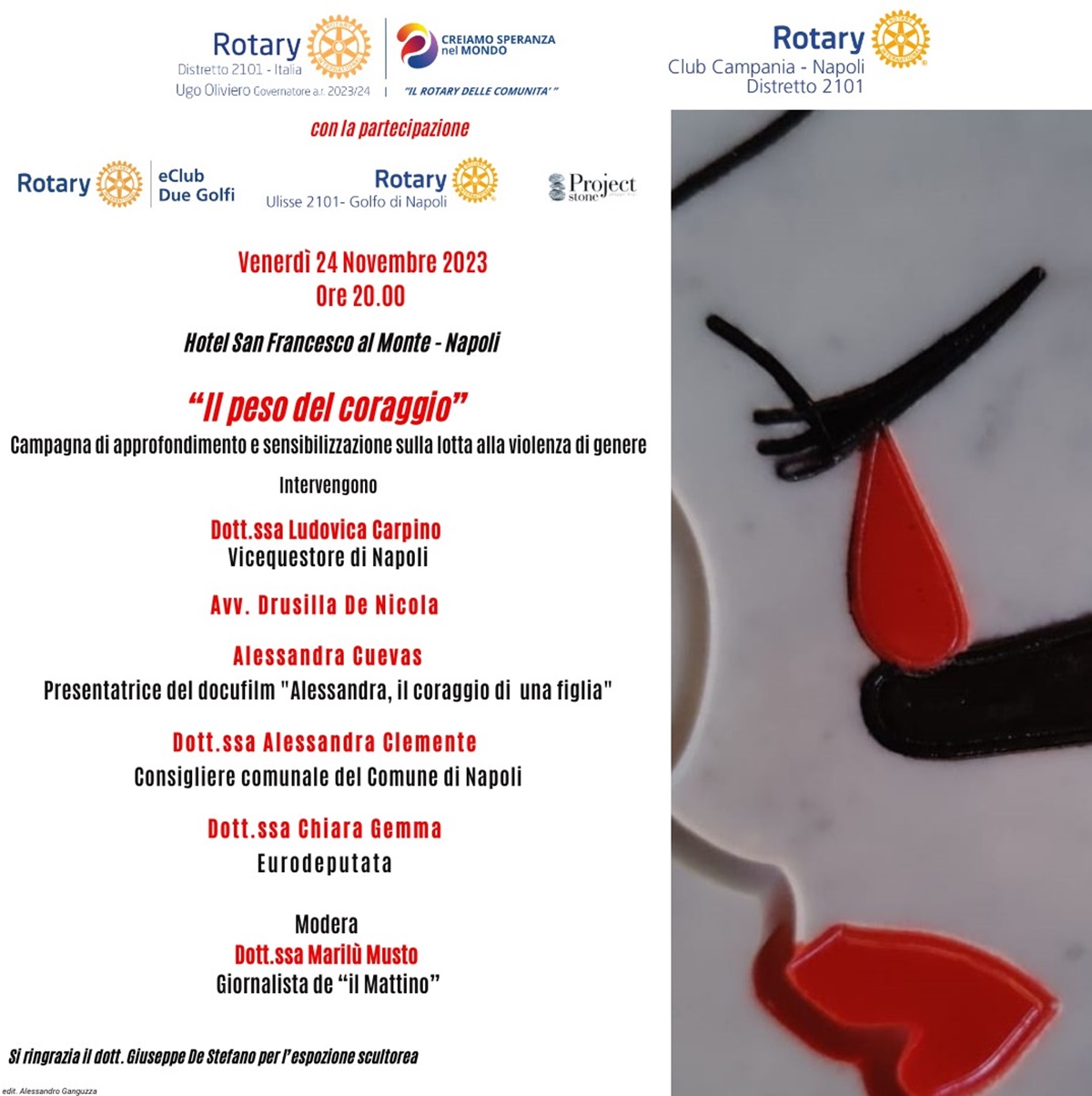 Violenza sulle donne: il Rotary Club Campania presenta docufilm su Teresa Buonocore