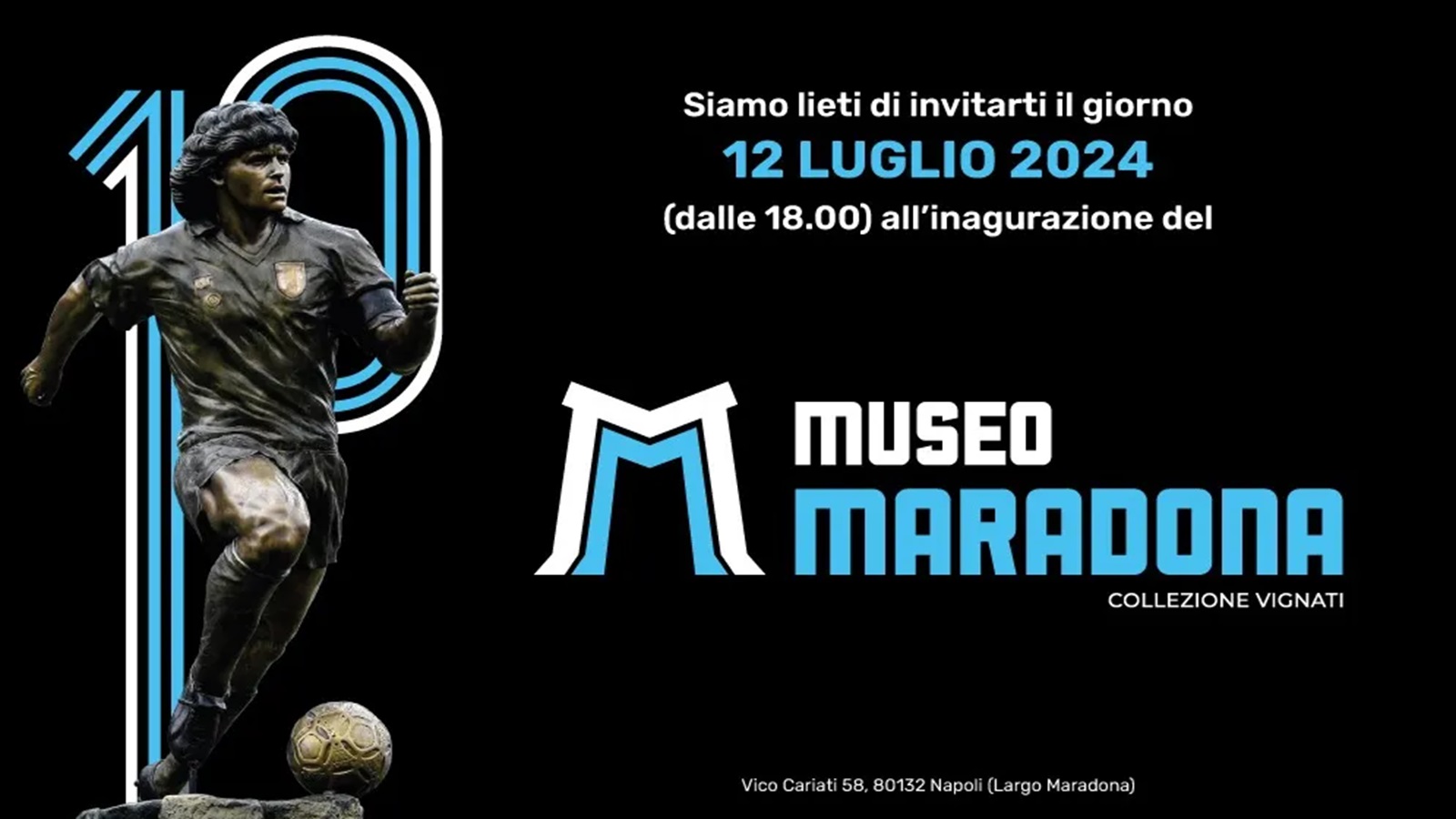 Oggi l’inaugurazione del Museo Maradona ai Quartieri Spagnoli